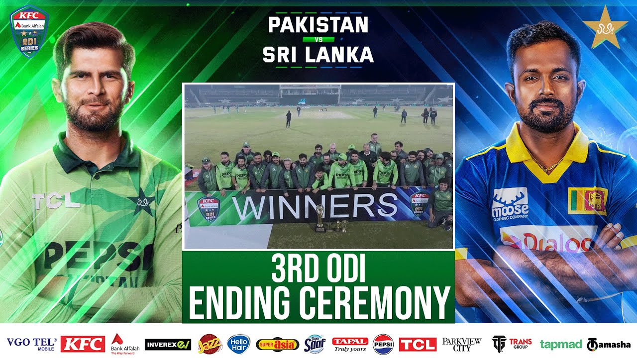 Post-Match Presentation Ceremony | Pakistan vs Sri Lanka ODI series 2025 | 3rd ODI | PCB | M2S1U