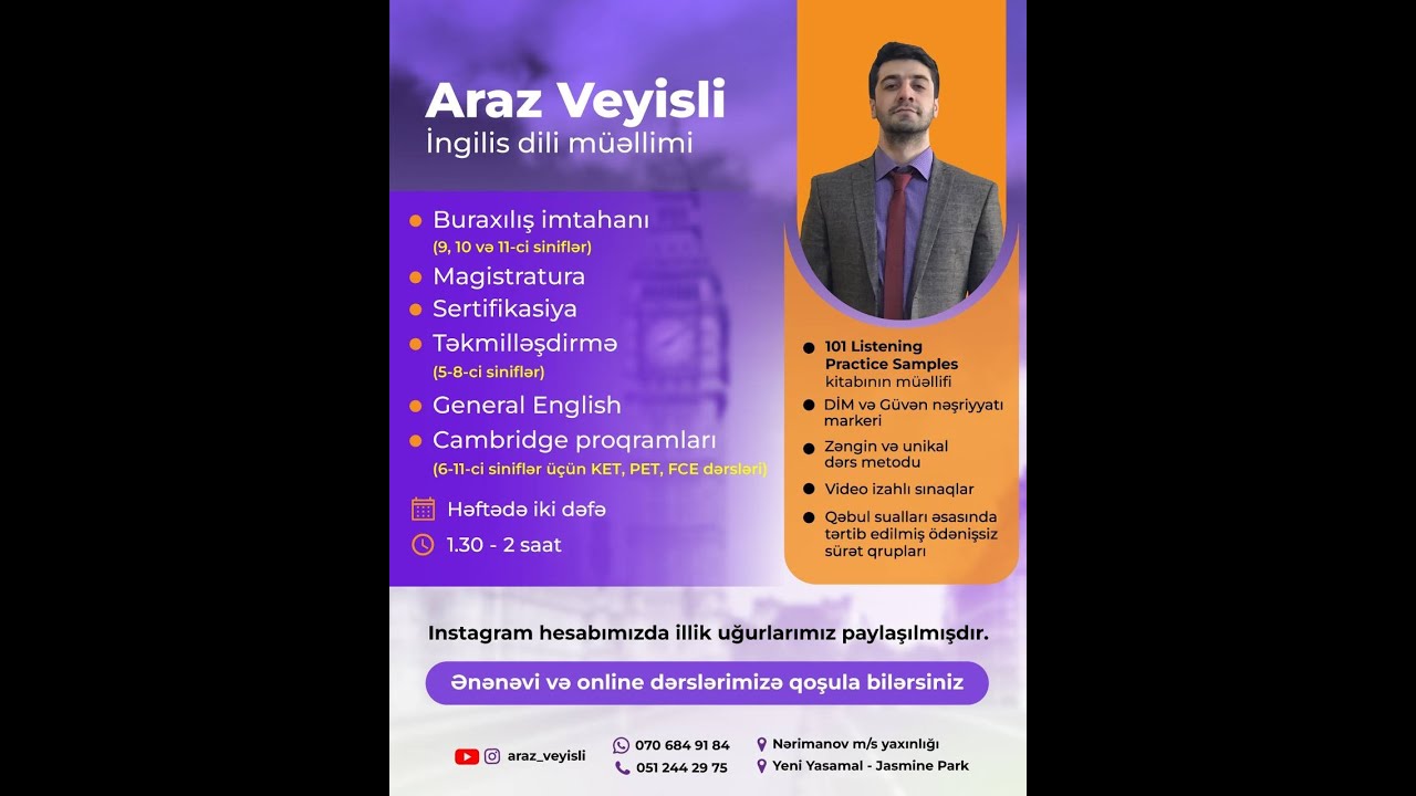 Sentence Structure - Cümlə quruluşu  - Sual sözləri