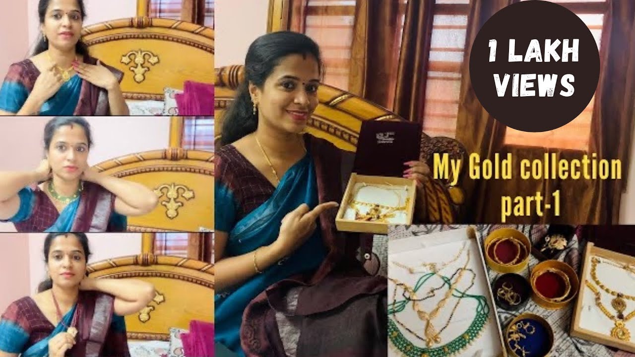 My Gold Collection part-1||24k||Jewellery Collection||916 gold||NenuMeePavani||