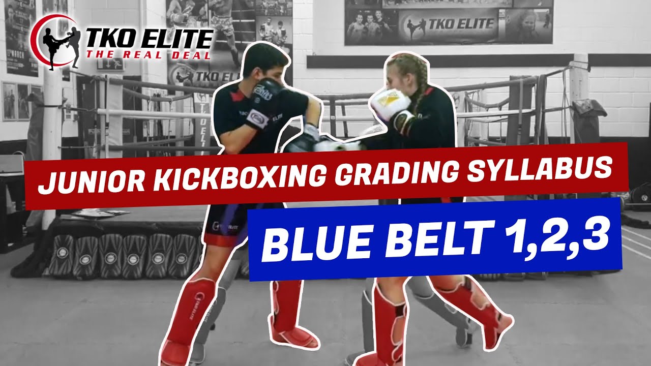 JUNIOR KICKBOXING GRADING SYLLABUS - BLUE BELT 1 2 3 (TKO ELITE GYM)