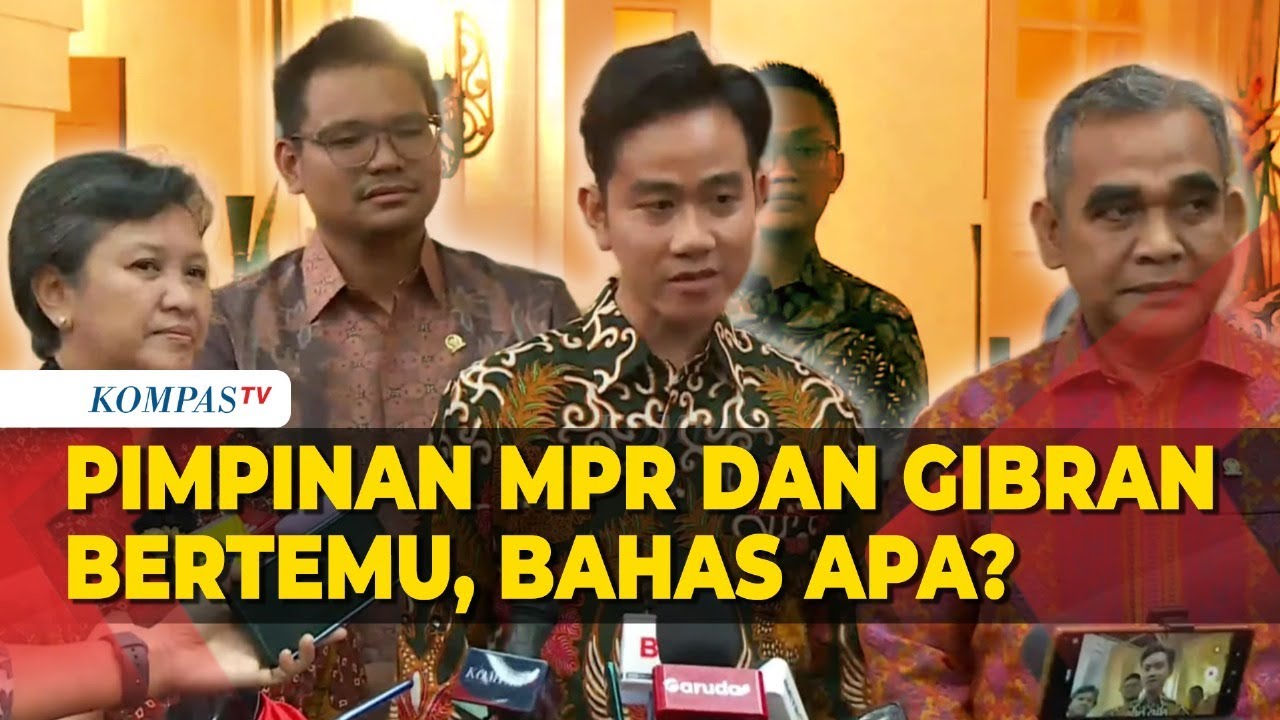 [FULL] Pernyataan Pimpinan MPR dan Wapres Terpilih Gibran Rakabuming Raka Usai Adakan Pertemuan