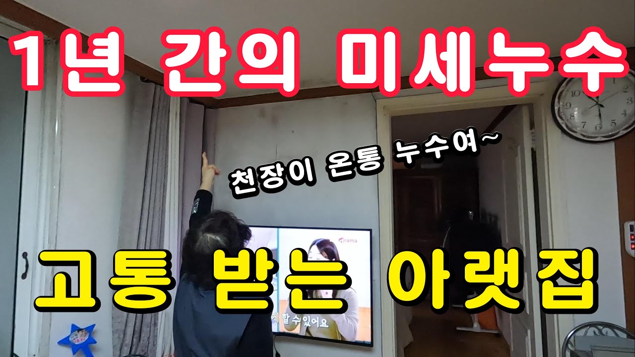 인천 부평 다세대 주택 미세 누수 피해 현장 [인천 다세대 빌라 누수 탐지]