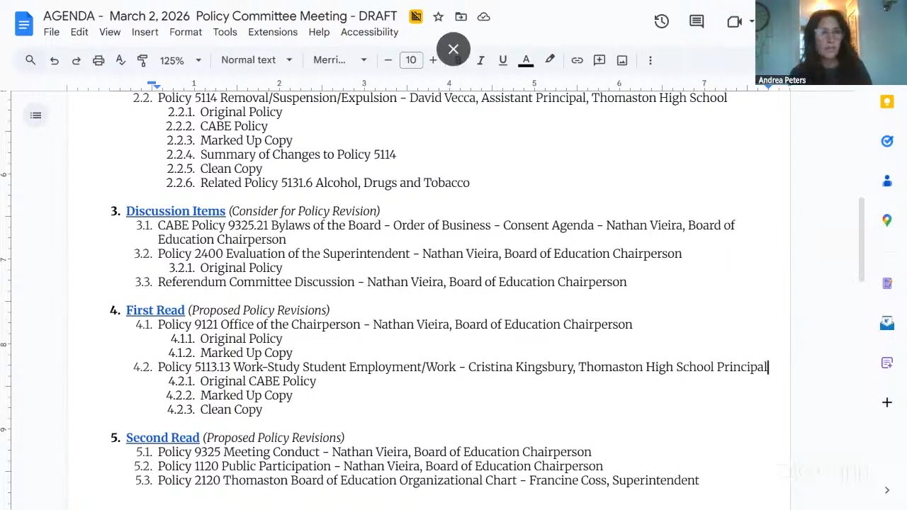 Virtual Budget Audit Committee BOE