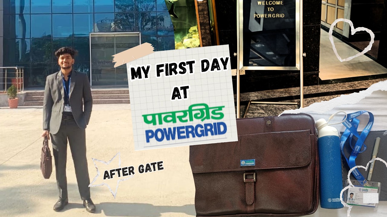 My First Day at Powergrid | Joining day at PGCIL through GATE #gate