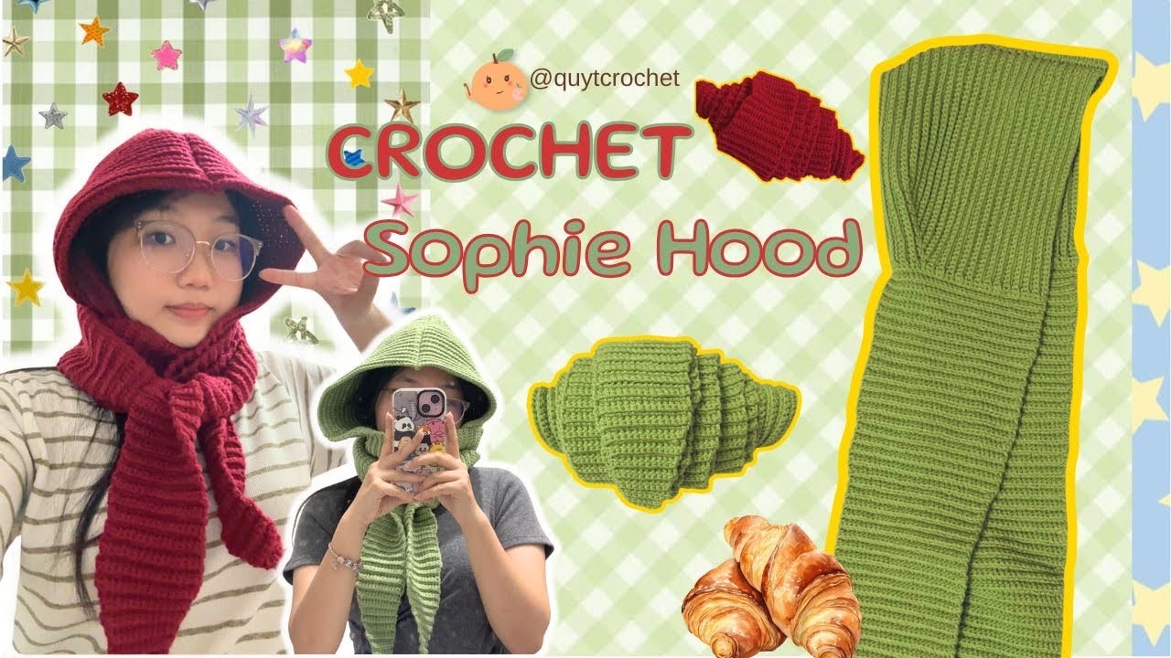 ✨TURTORIAL| CROCHET SOPHIE HOOD/ HƯỚNG DẪN MÓC KHĂN SOPHIE HOOD✨mùa đông lạnh giá đã có Quýt lo😚🍊