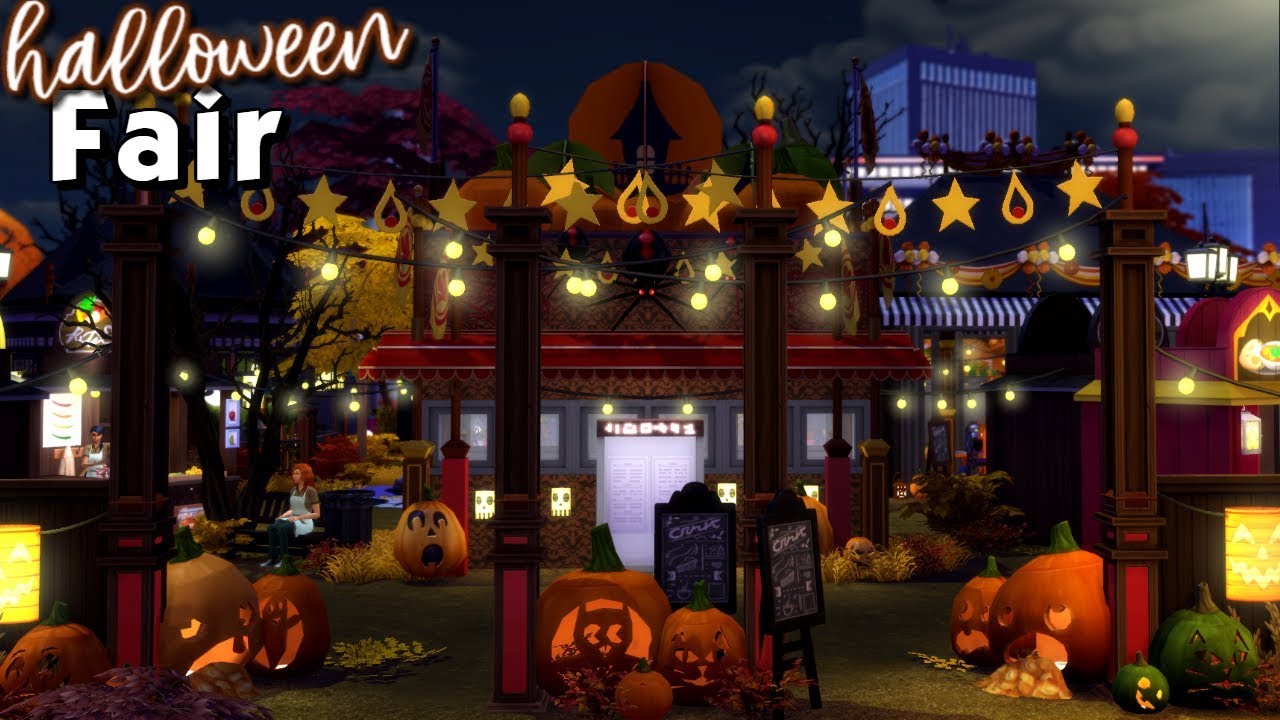 Sims 4 Speed Build | Halloween Fair