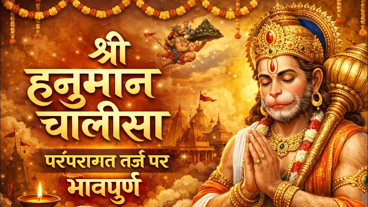 श्री हनुमान चालीसा | परंपरागत तर्ज पर भावपूर्ण पाठ | Hanuman Chalisa Bhajan