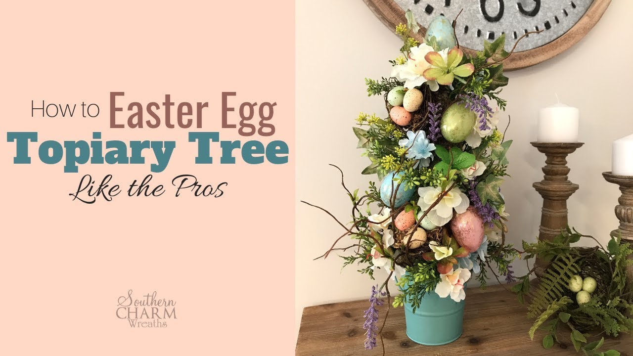 Easter Egg Topiary | Easter Egg Tree DIY