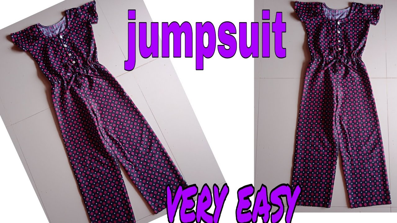 Jumpsuit for baby girls 6 to 7 years//cutting and stitching//mushizworld