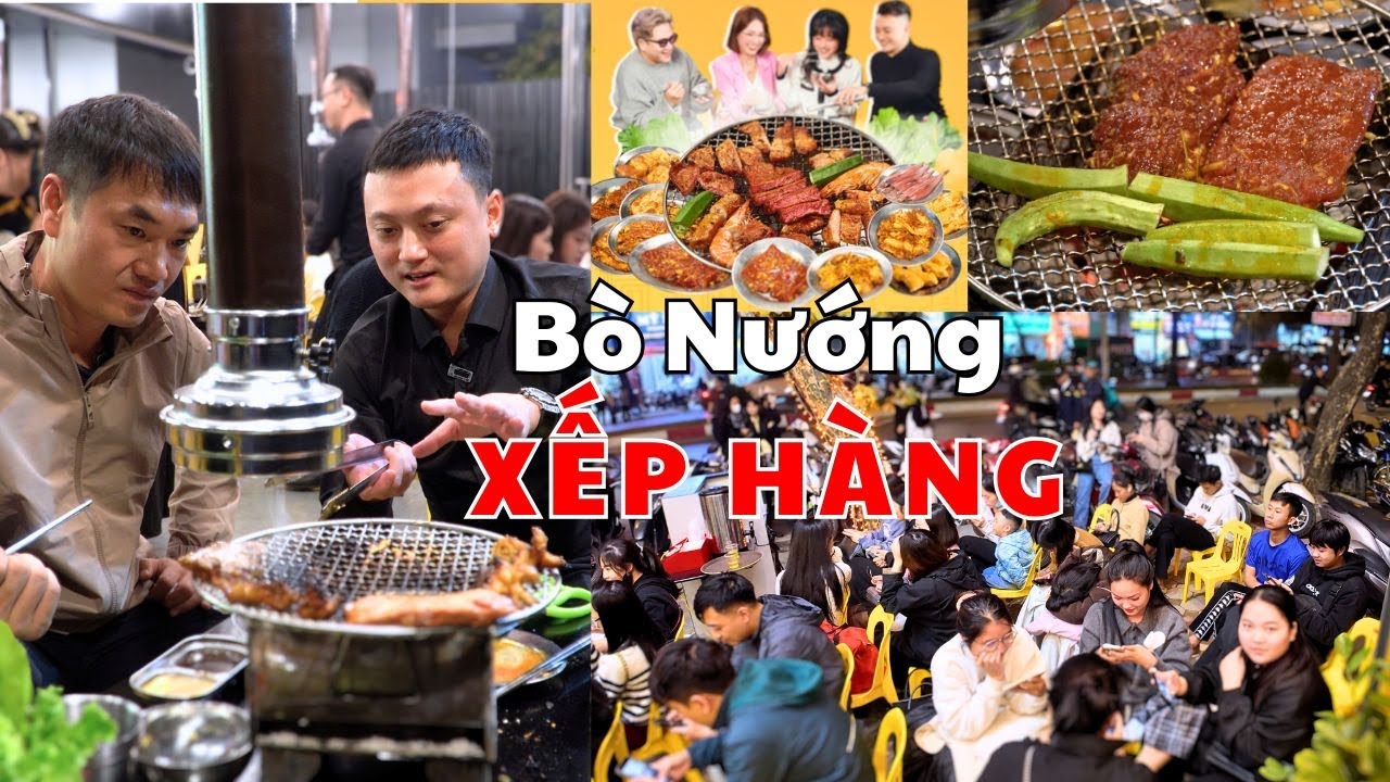 Xếp hàng chờ đến lượt vì sức hút kỳ lạ của Bò Nướng đẳng cấp 5 sao xuống phố tại A Choén