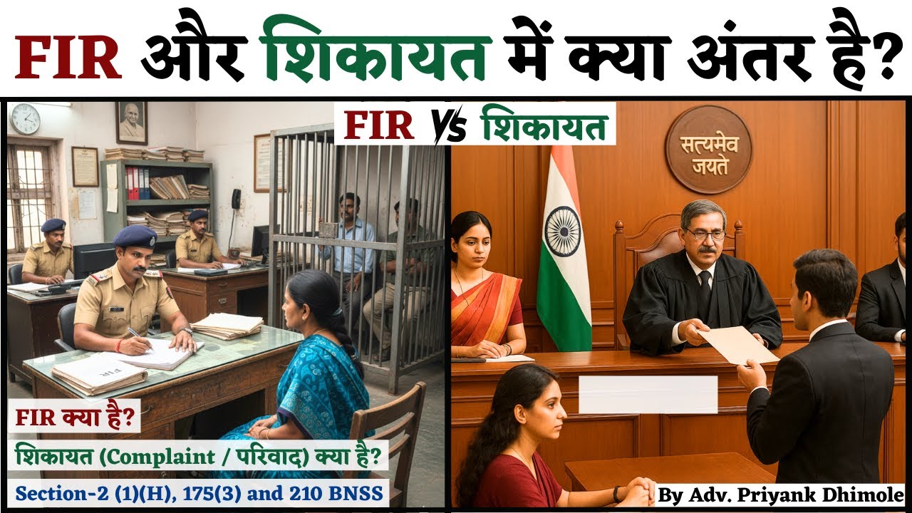 FIR और शिकायत में क्या अंतर है | Difference Between FIR and Complaint