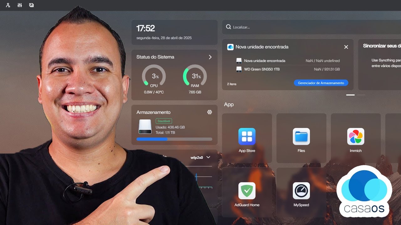 Como MONTAR um SERVIDOR CASEIRO | Xubuntu + CasaOS - EP1