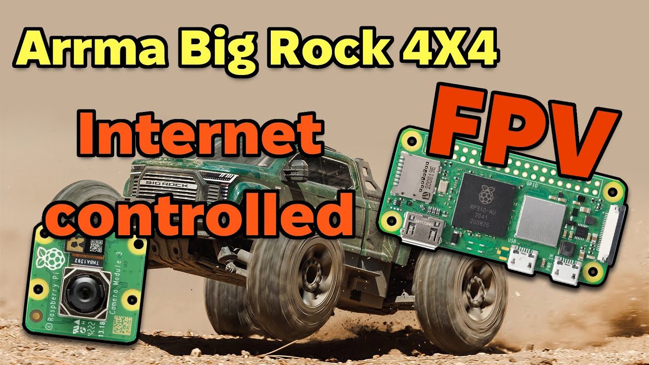 Arrma Big Rock FPV, управляемый через интернет.