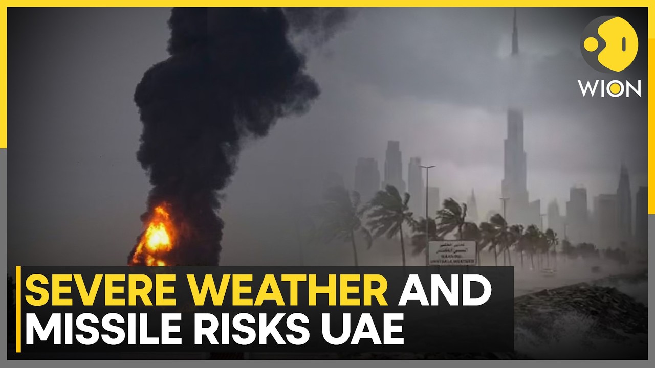 UAE Faces Thunderstorms, Floods, and Missile Threats | WION