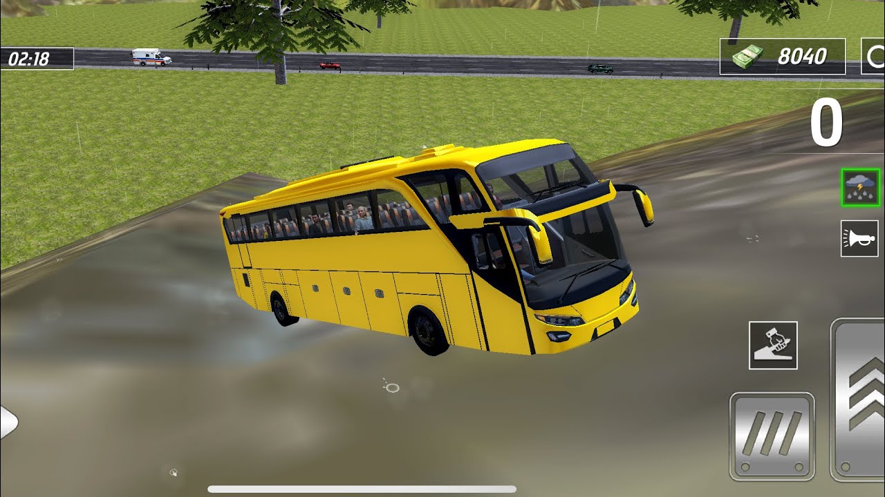 American bus driving gaming video 4K trading video 17