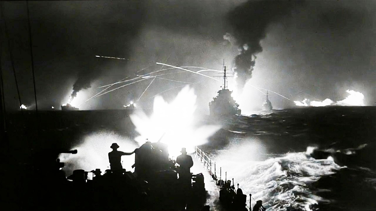 14 Japanese Ships Escaped — Until He Reloaded in 8 Minutes and Erased Them