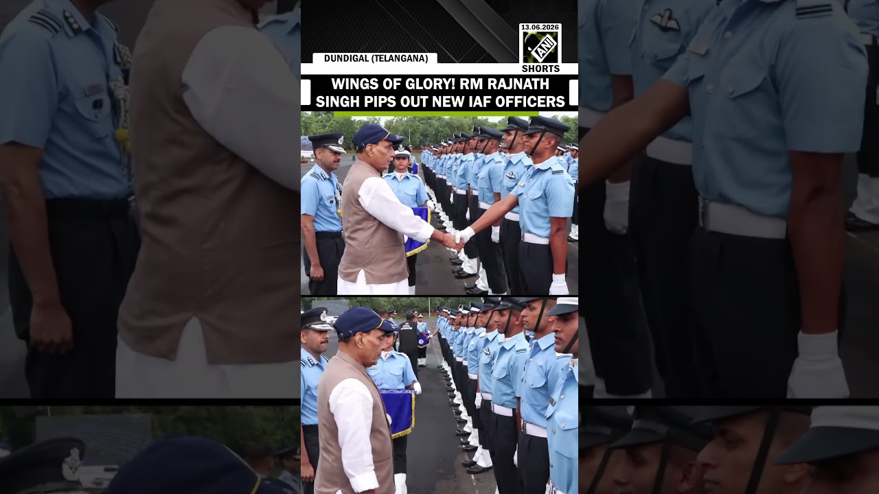 TOUCH THE SKY WITH GLORY! RM Rajnath Singh pips out new IAF officers at POP 2026