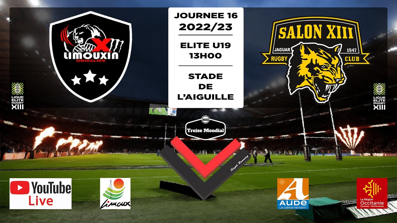 RUGBY A XIII - CHAMPIONNAT DE FRANCE U19 - Journée 16 - XIII LIMOUXIN vs SALON EN PROVENCE XIII