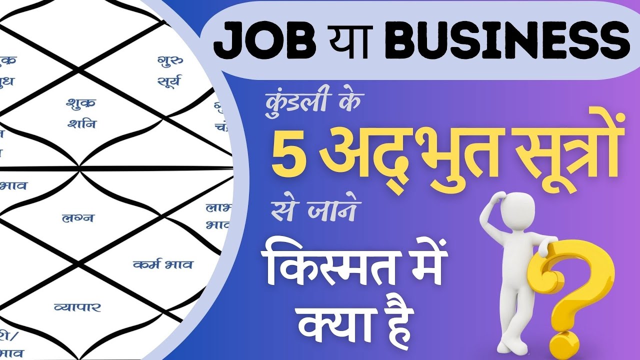 Job या Business किस्मत में क्या है ? कुंडली के 5 अद्भुत सूत्र से समझें | #astrology #viral #trending