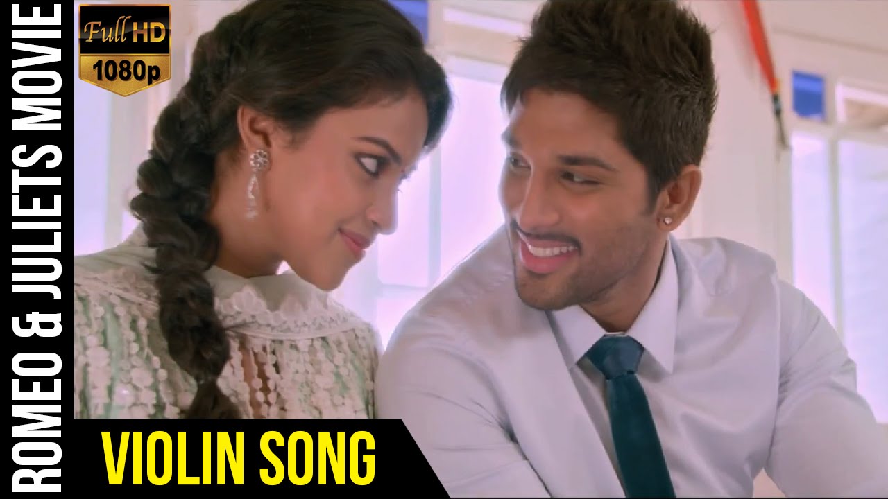 Violin Video Song | Romeo & Juliets Malayalam Movie | Allu Arjun | Amala Paul | Iddarammayilatho