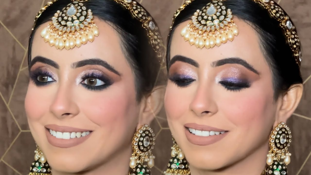 Glam bridal Makeup by ​⁠@Manveenmakeovers #summermakeuptutorial #makeuptutorial #bridalmakeup