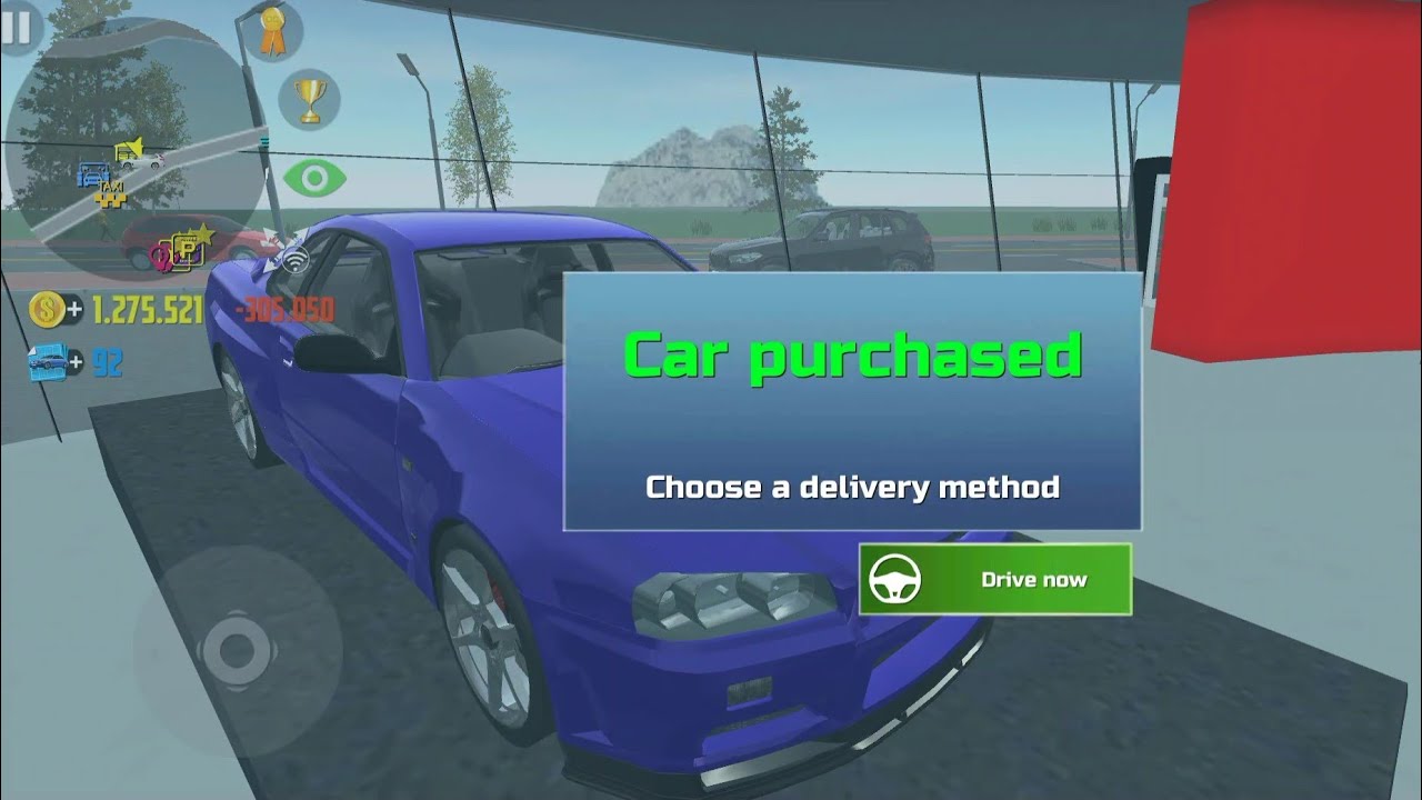 Unlocked Nissan Skyline R34 in Car simulator 2 and successfully completed two missions