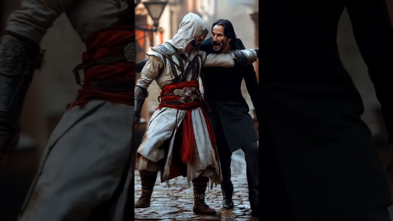 Ezio Auditore vs Keanu Reeves #animal #hybrids #fyp #fusion #monster #keanureeves #hero #marvel