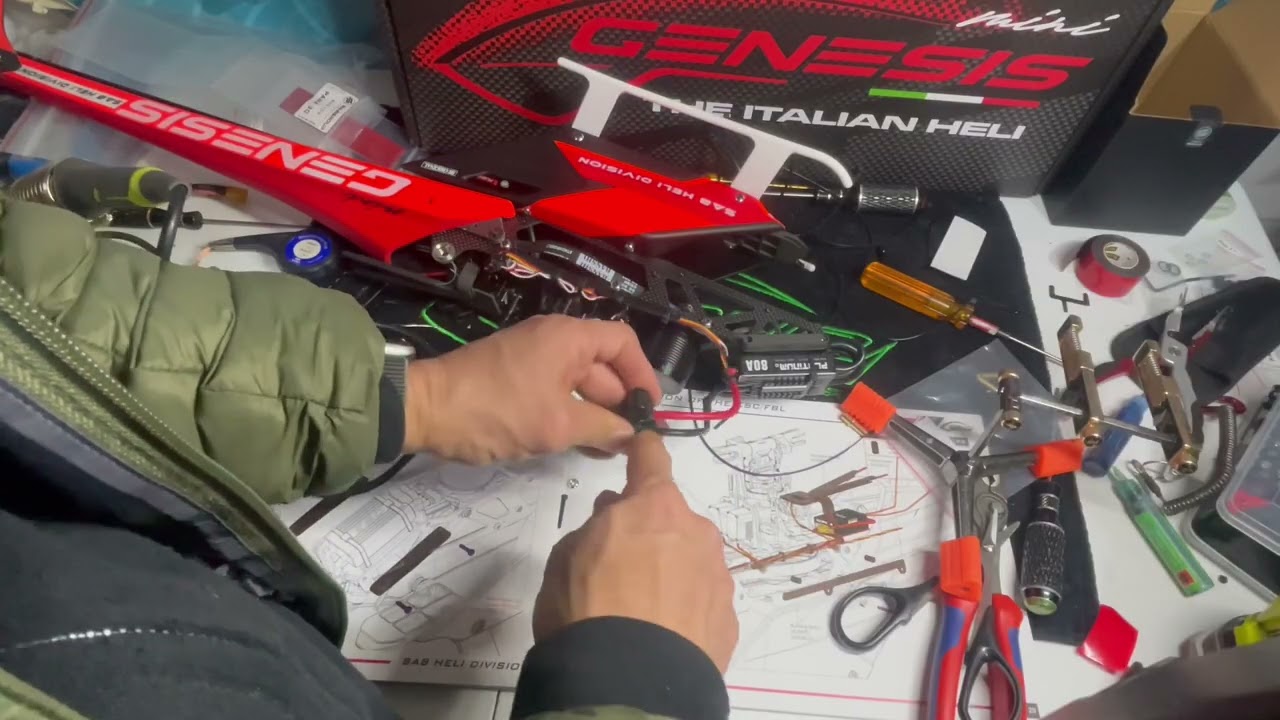 SAB Mini Genesis Part 10 Final: ESC, FBL, Canopy and Blades.