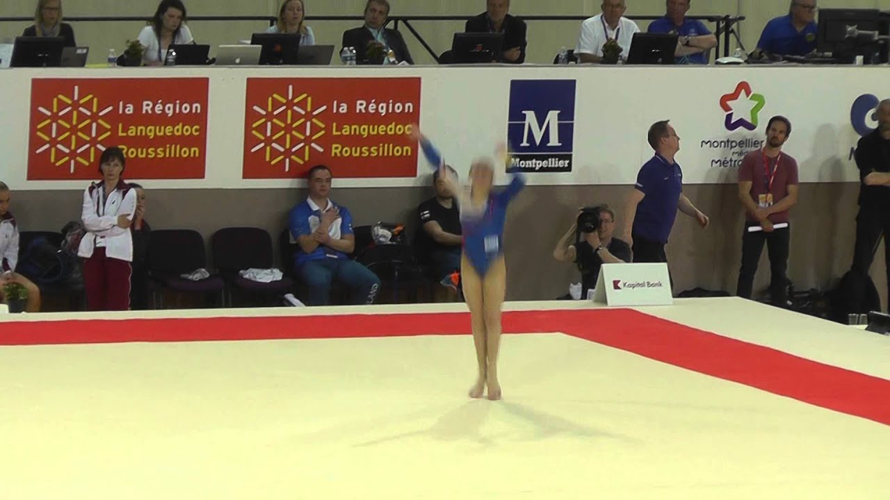 Maria Kharenkova (RUS) - Floor - 2015 European Championships (Quals)