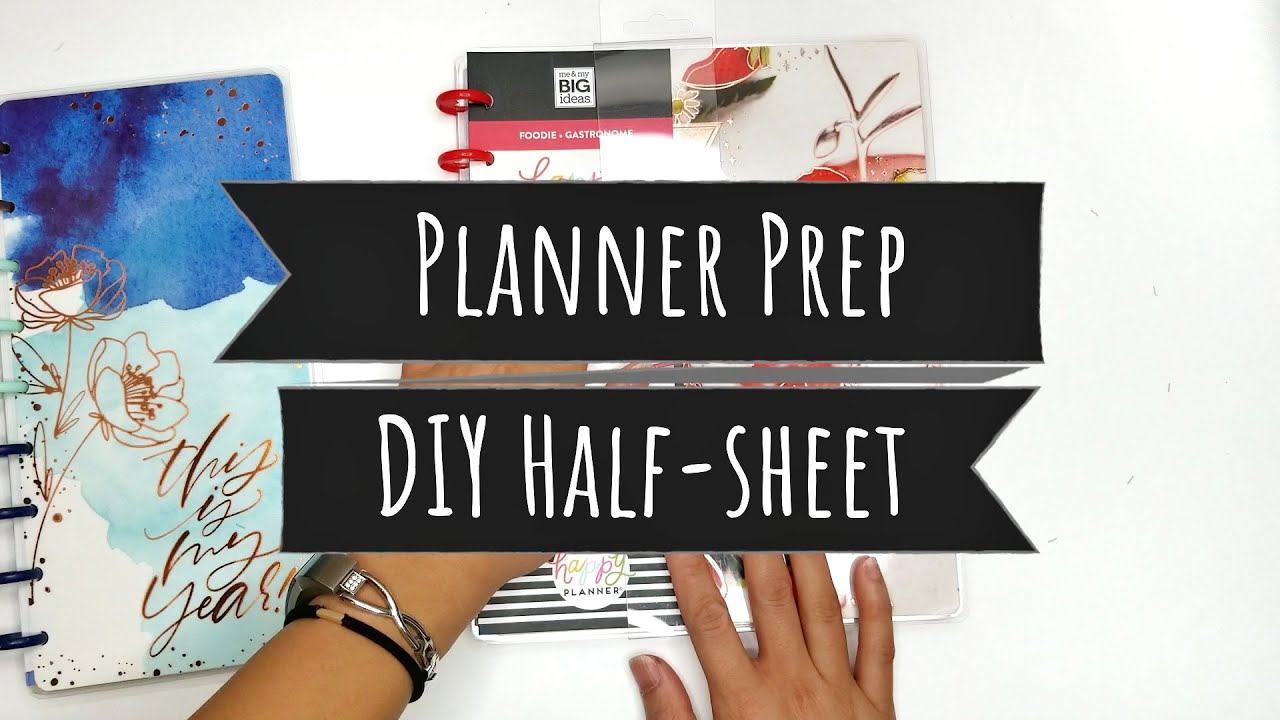 Planner Prep | DIY Half-Sheet Classic Skinny with Foodie Happy Notes Pages!