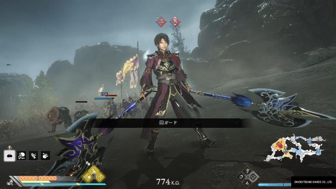 【真・三國無双 ORIGINS】双戟48歳　新武芸なし、強化要素なし、ゲージ溜め手段なし