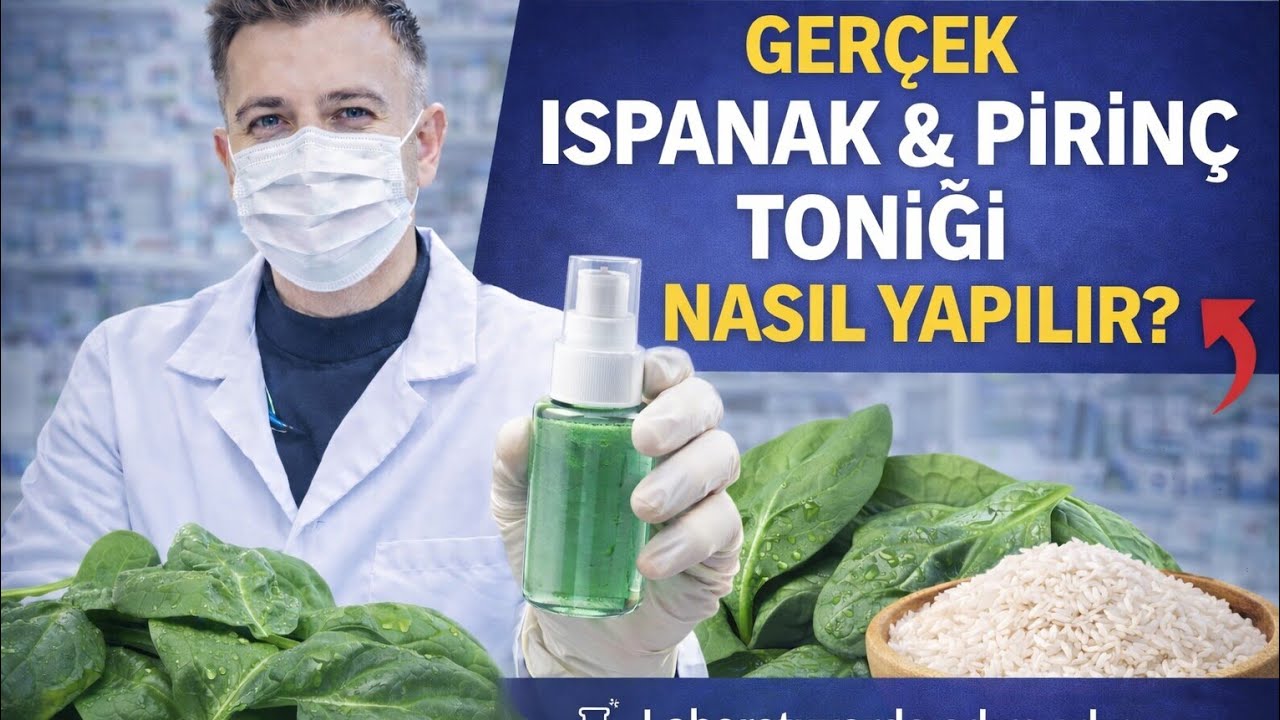 Gerçek Ispanak & Pirinç Toniği Nasıl Yapılır? (How to Make Spinach & Rice Toner)