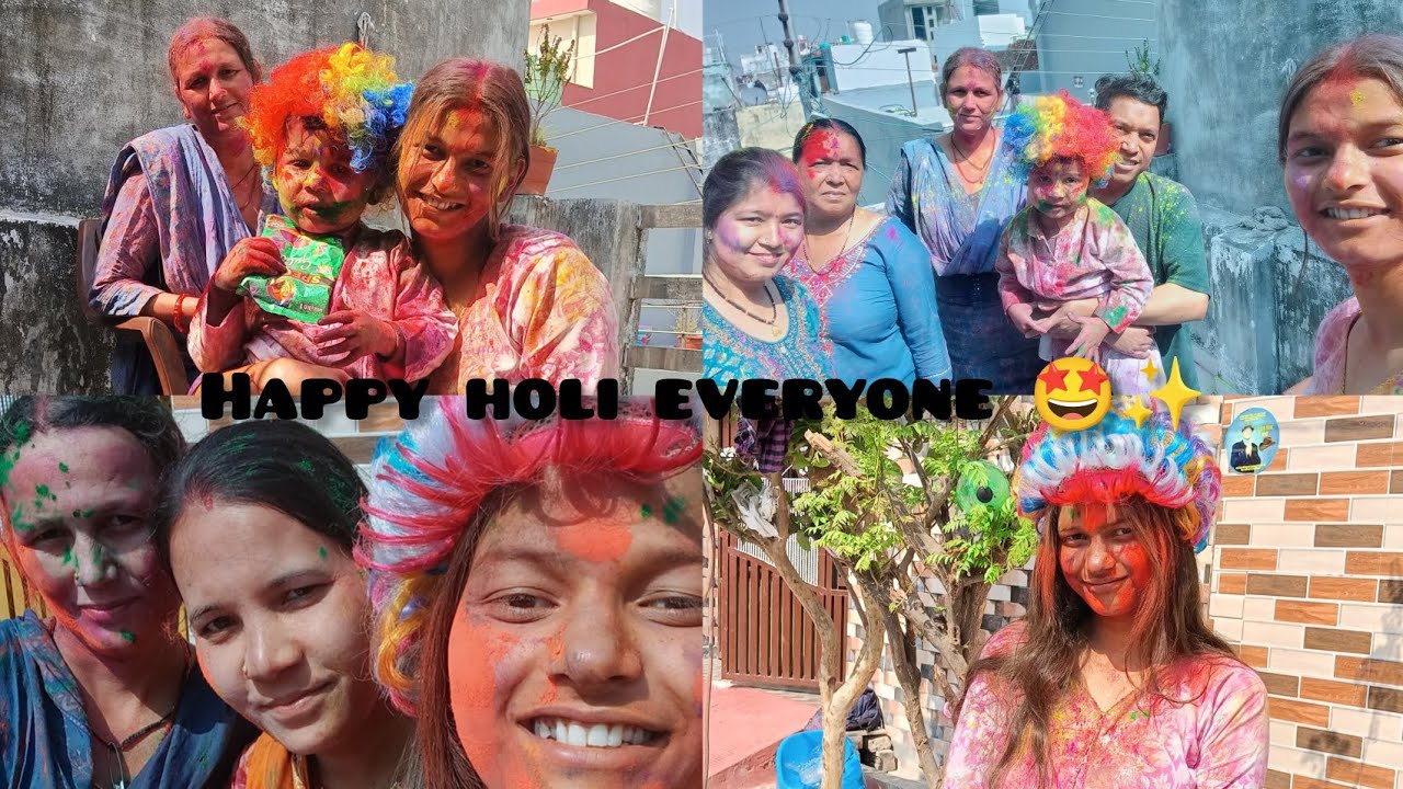 Happy Holi everyone enjoys the favourite colour 🌈✨... Happy Holi 2026🩷✨..