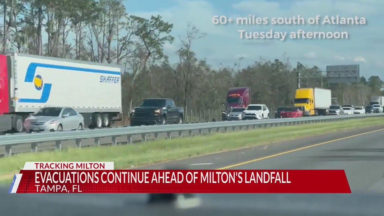 Tracking Milton: Evacuations continue ahead of Hurricane Milton's landfall