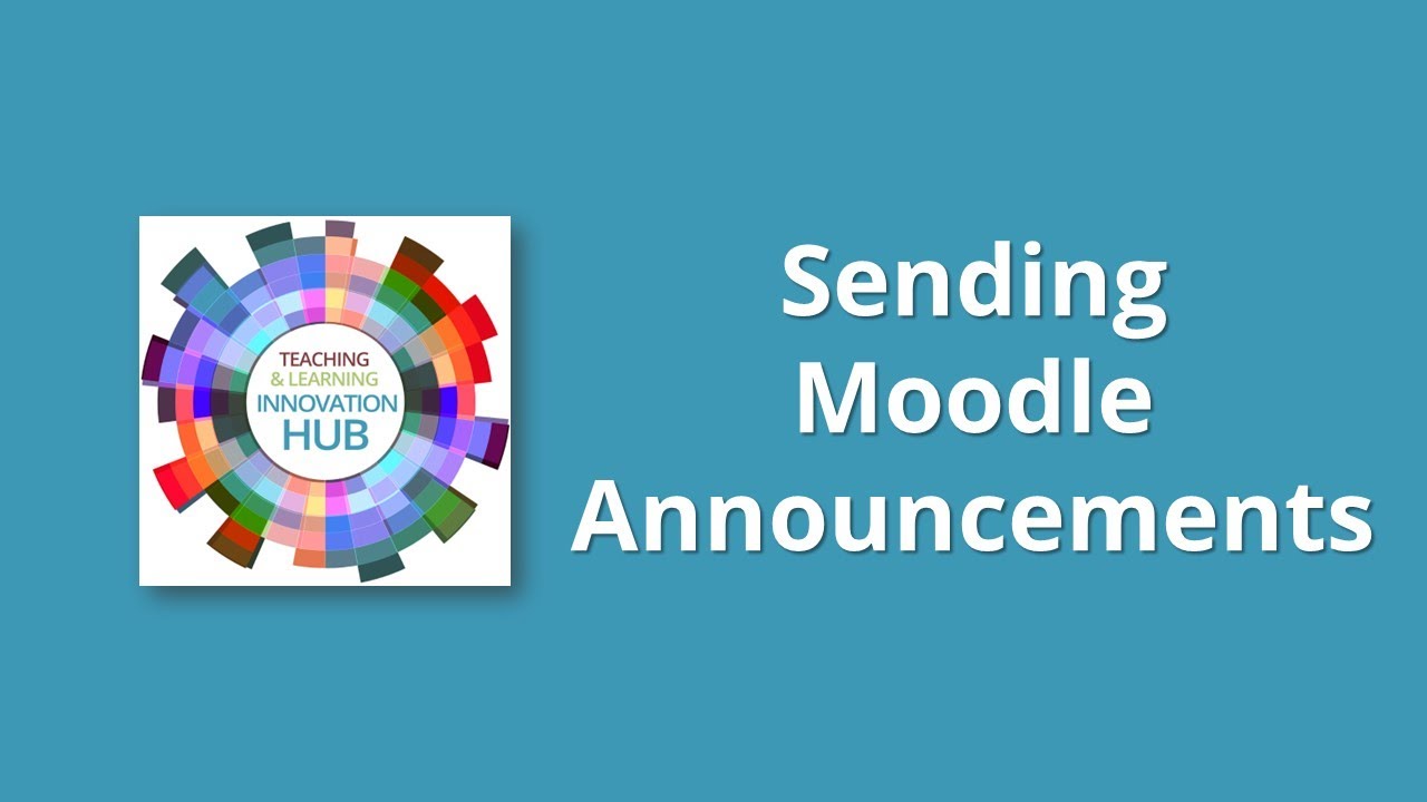 Sending Announcements in Moodle