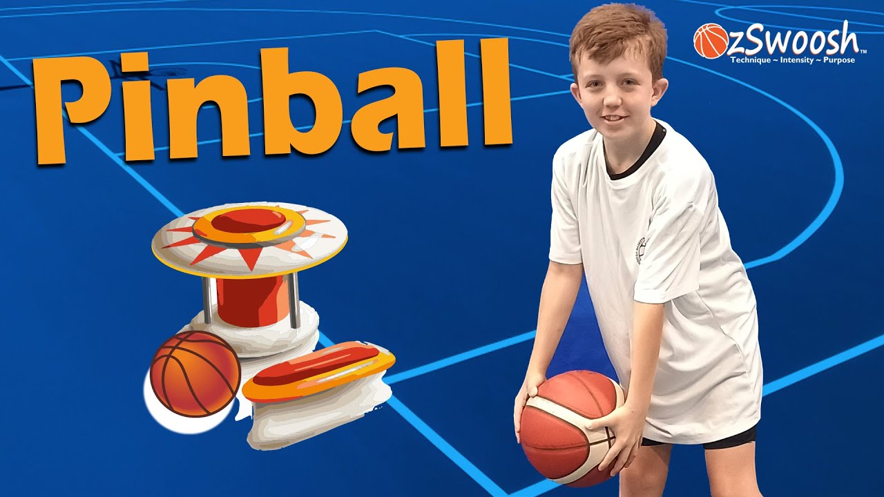 FUN Basketball Drills for Kids - Pinball Dribbling Game