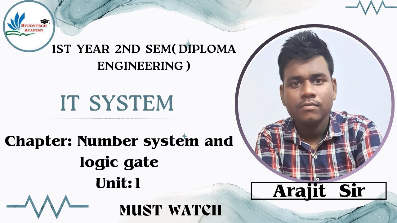 Number system and logic gate / Introduction to IT / #study #tech #academy by Arajit Sir