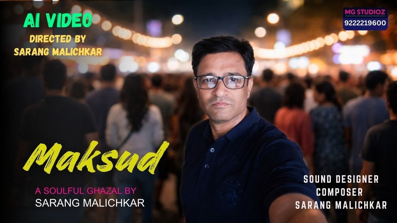 Maksud | Ghazal | Sarang Malichkar | MG Studioz | Vinita Malichkar |