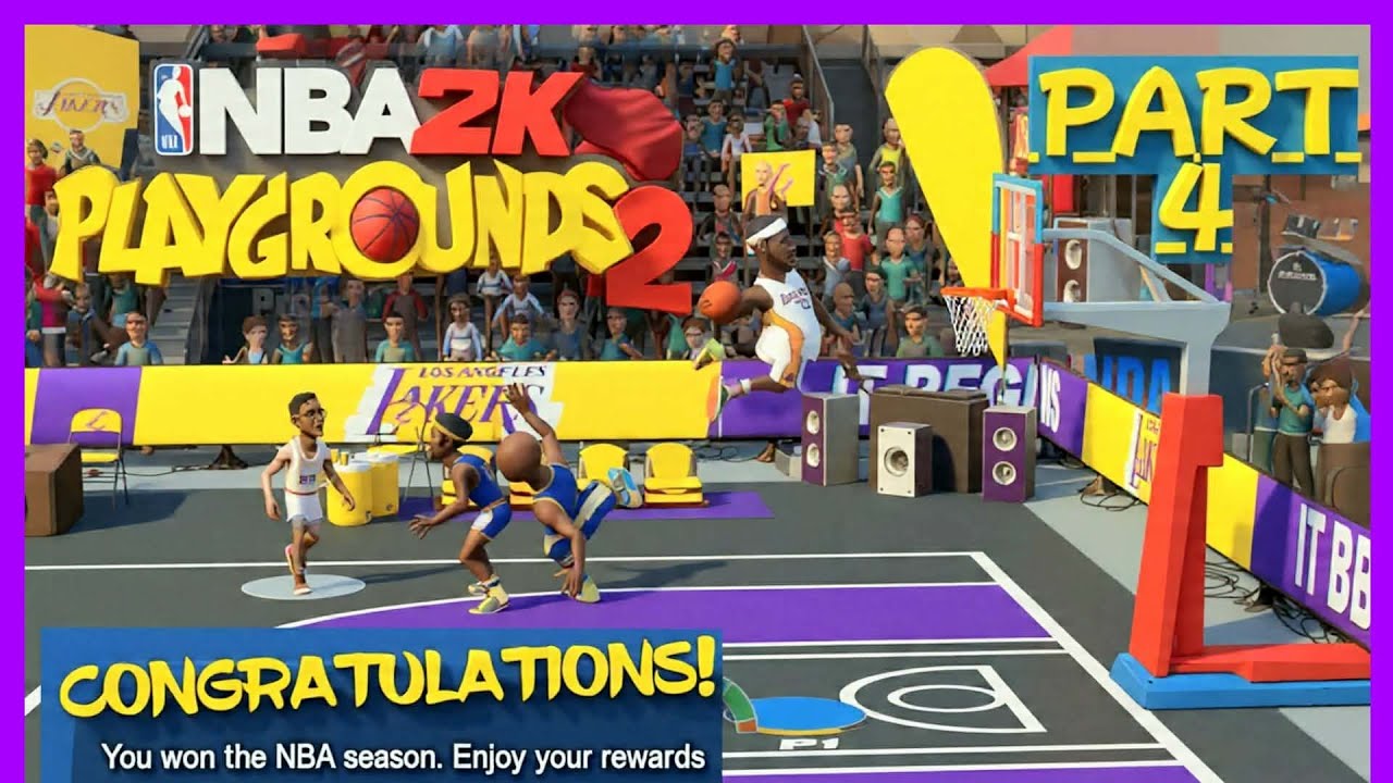 NBA 2K PLAYGROUNDS 2 | SEASON | WALKTHROUGH PART 4 | PLAYOFFS [SEASON FINALS] (4K 60 FPS)