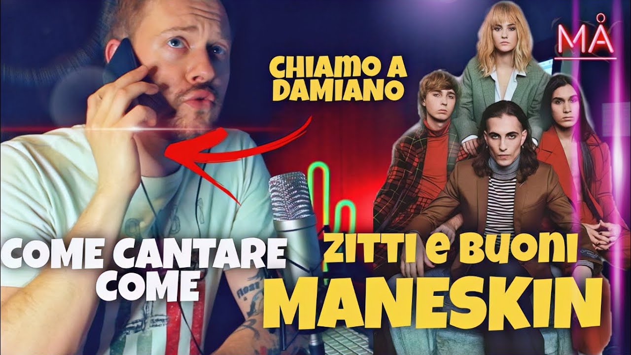 COME CANTARE COME MANESKIN - ZITTI E BUONI (EUROVISION 2021 ITALY)