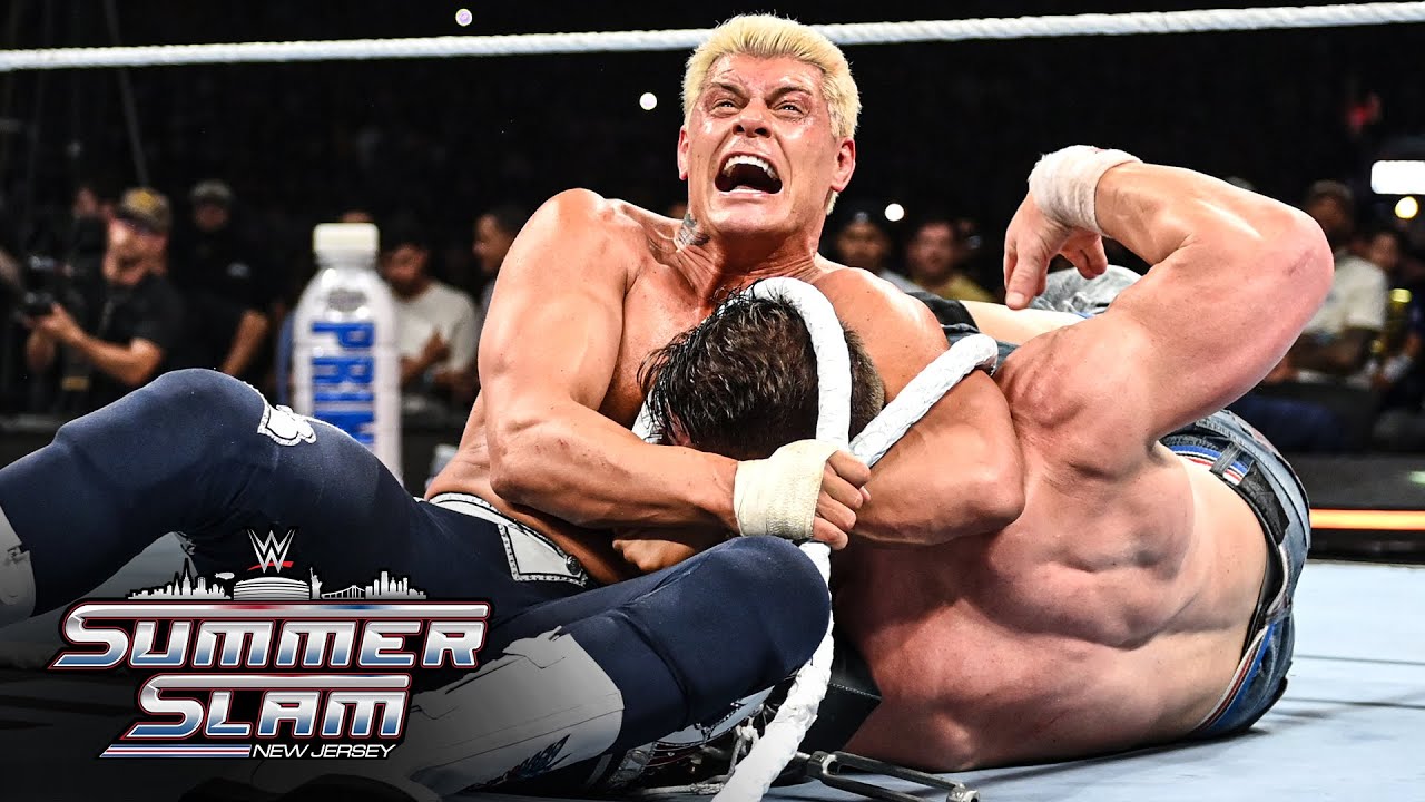Джон Сина против Коди Роудса | Уличная драка за титул WWE: лучшие моменты SummerSlam 2025