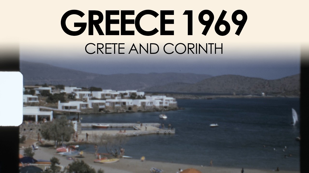 Archive footage of Crete & Corinth Canal in the 1970s | Greece Super 8 film
