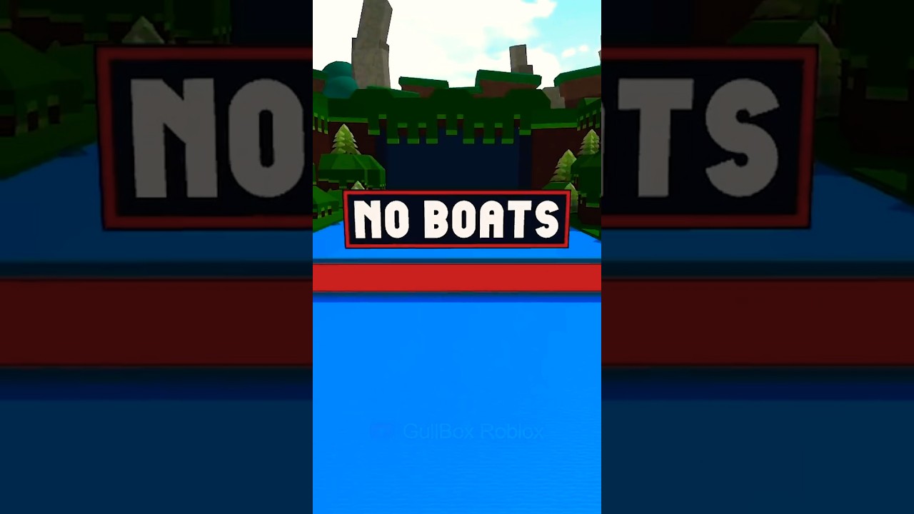 NO BOATS ALLOWED WALL Build a Boat for Treasure #roblox #robloxshorts #trolling #buildaboat