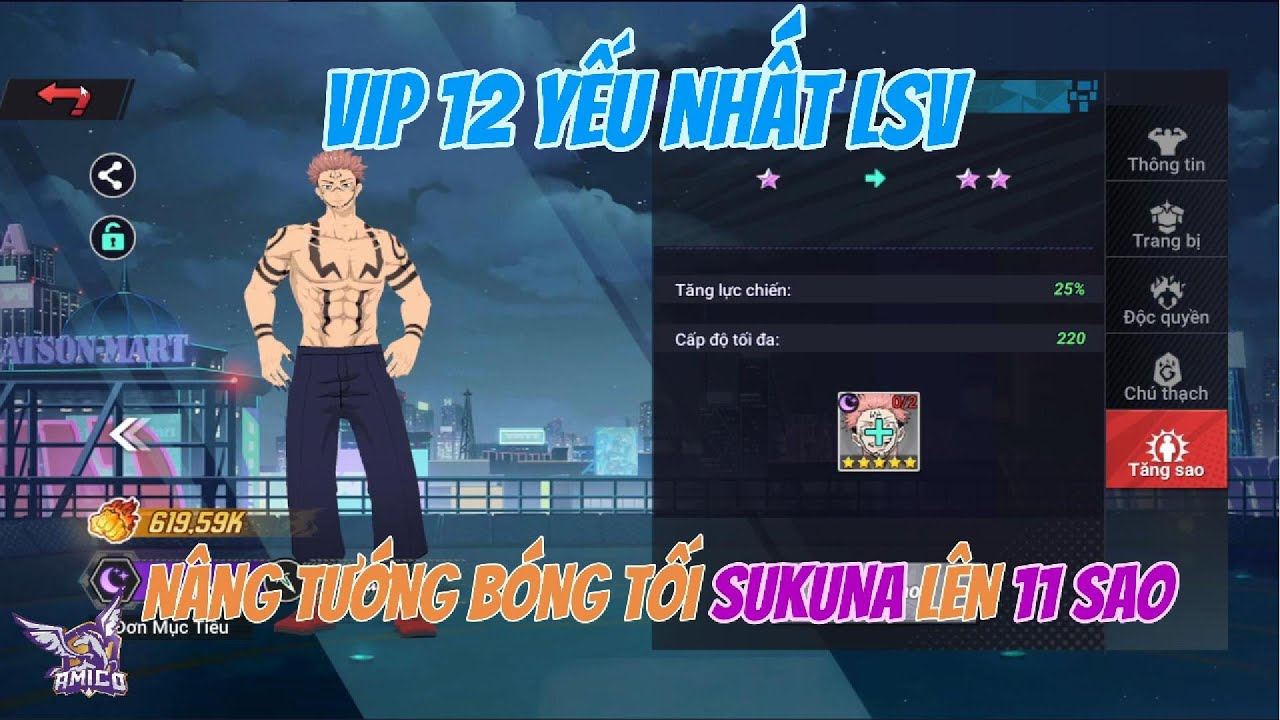 CHÚ THUẬT ĐẠI CHIẾN #11 - GACHA TƯỚNG BÓNG TỐI SUKUNA UP 11 SAO - TÔI LÀ VIP 12 YẾU NHẤT LSV