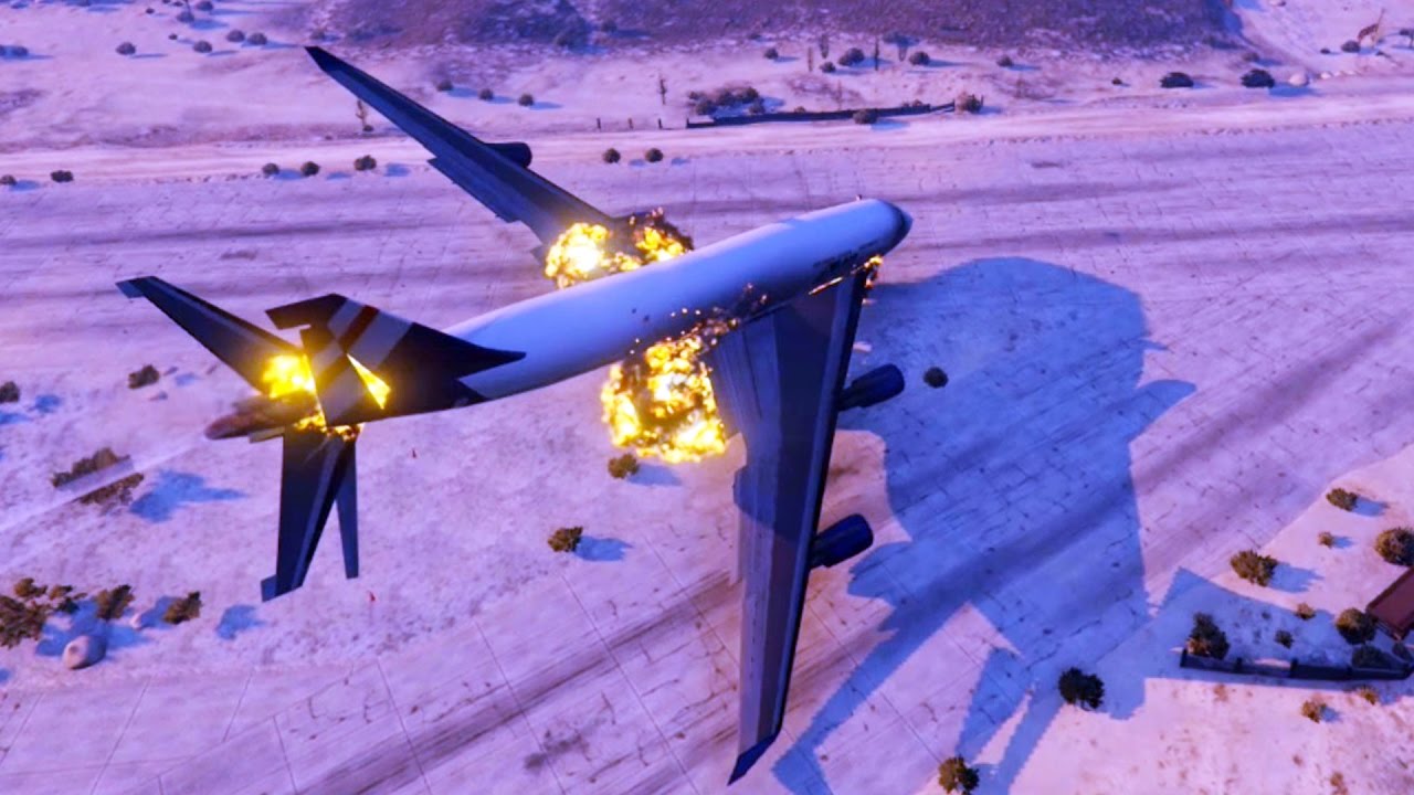 Best Plane Crash Compilation 2016 (GTA 5) #36