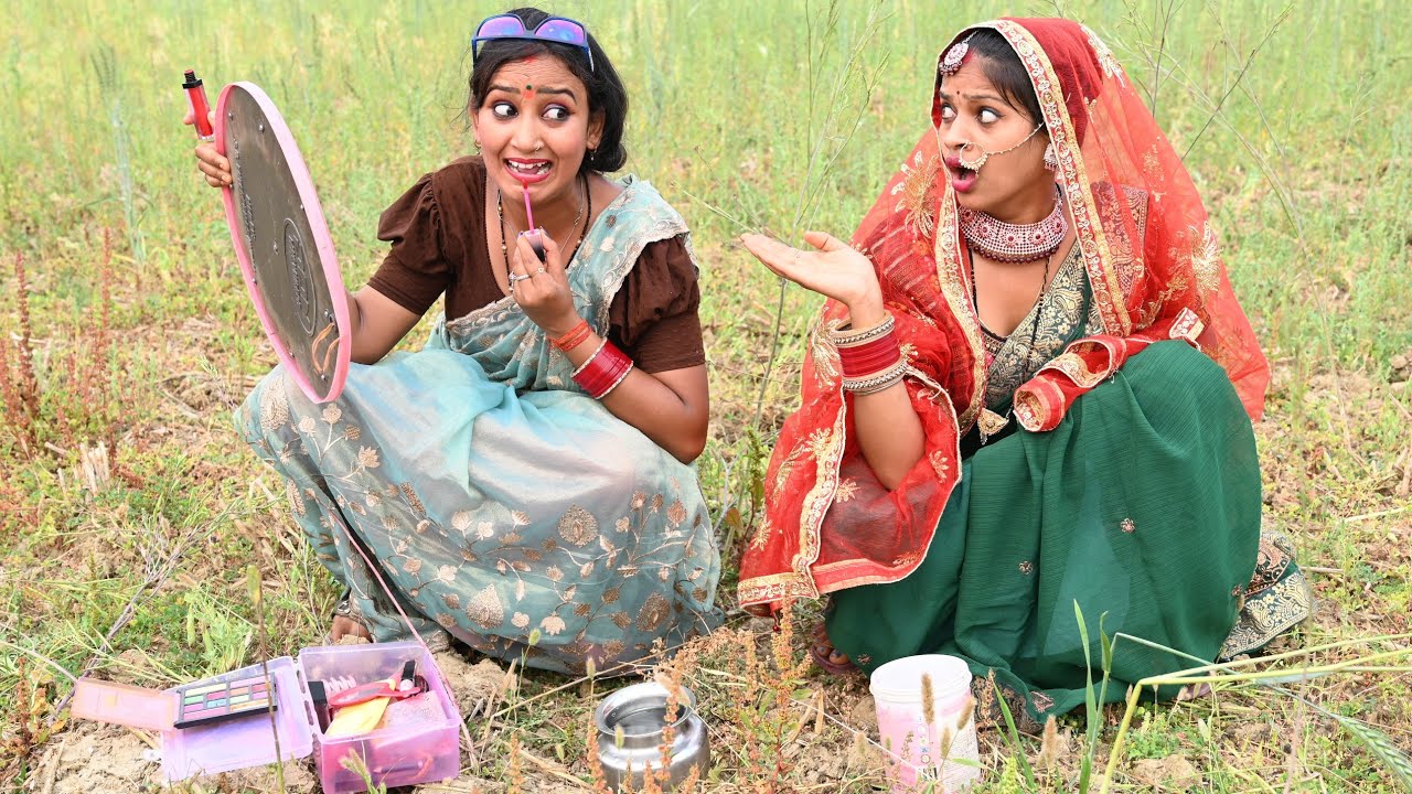 देखिए लैट्रिन करते समय मेकअप pagali ke new comedy video