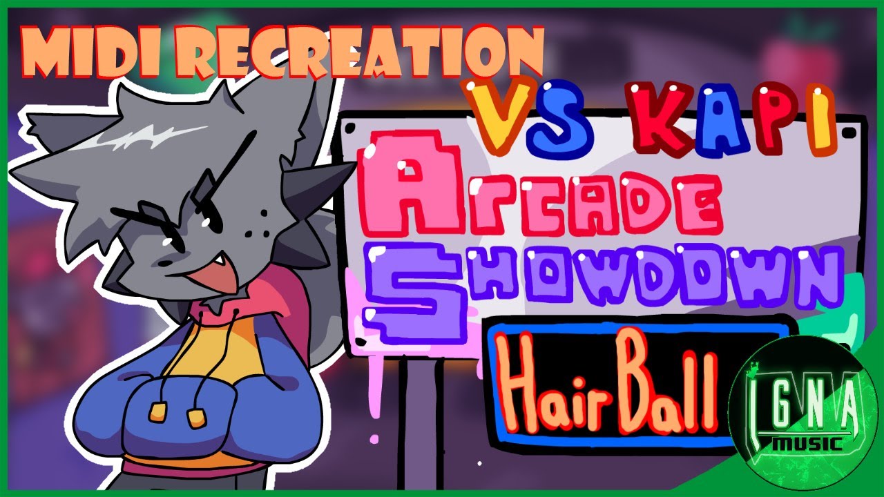 Friday Night Funkin': V.S KAPI - Arcade Showdown Mod - Hairball【Midi Recreation】