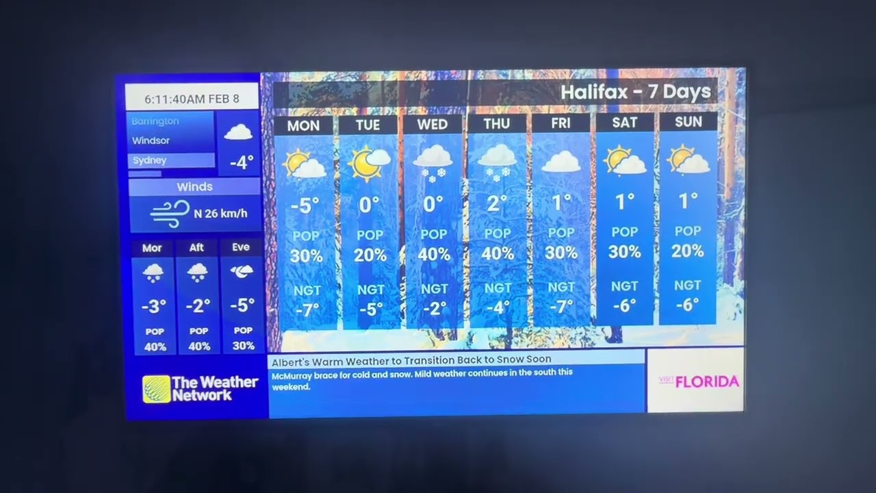 (DUBBED) The Weather Network Local Forecast Sunday February 8 2026 (2)