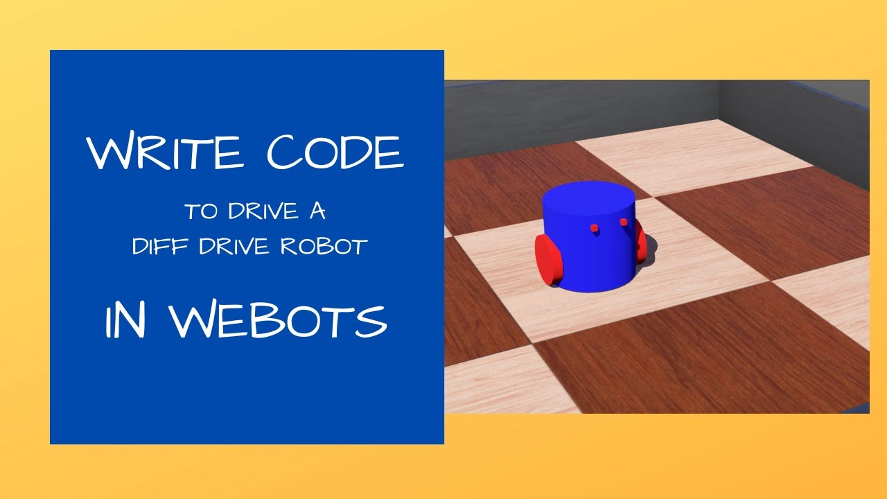 Учебник Webots 3: Код контроллера для управления роботом с дифференциальным приводом // Учебник W...