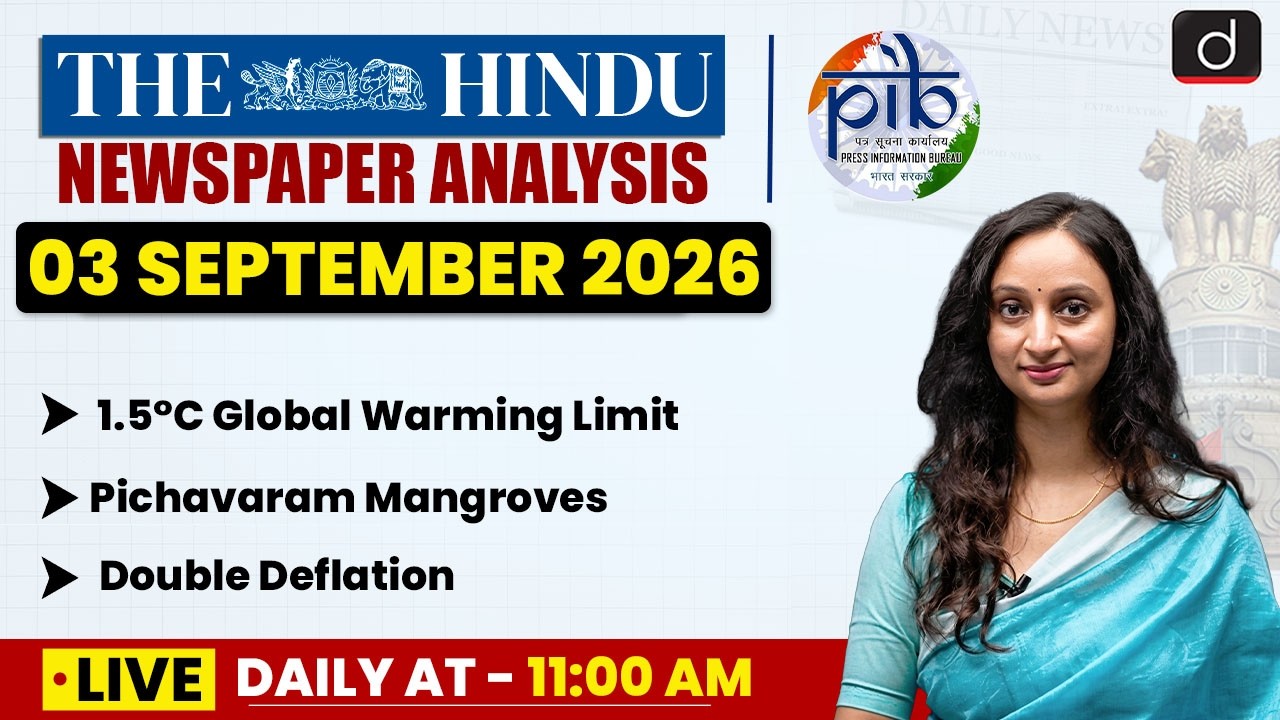 The Hindu Analysis & PIB | 03 September 2026 | Current Affairs | UPSC | Drishti IAS English
